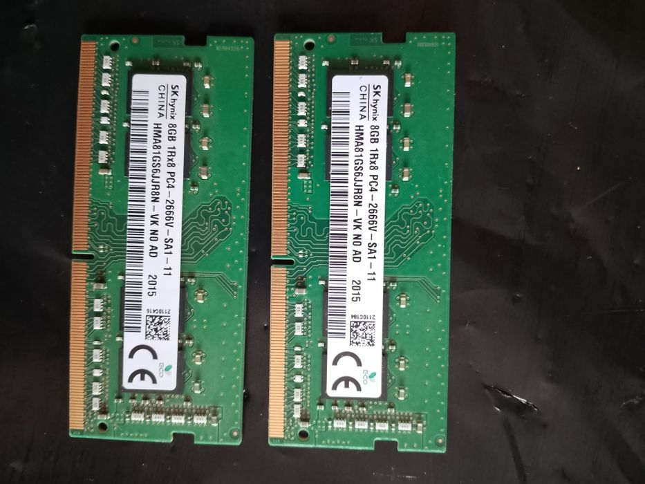 2x memória 8Gb - SO-DIMM DDR4 2666MHz PC21300