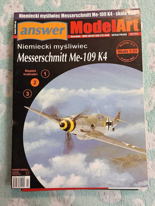 Messerschmitt Me-109 K4 1:33  ModelART 2-3 2005