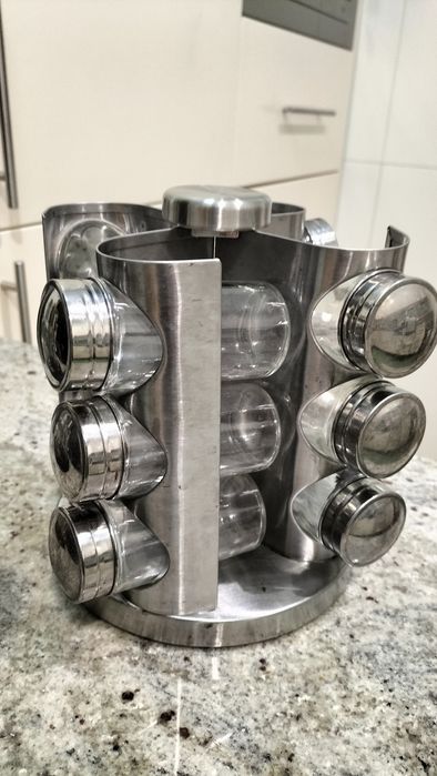 Suporte de especiarias rotativo