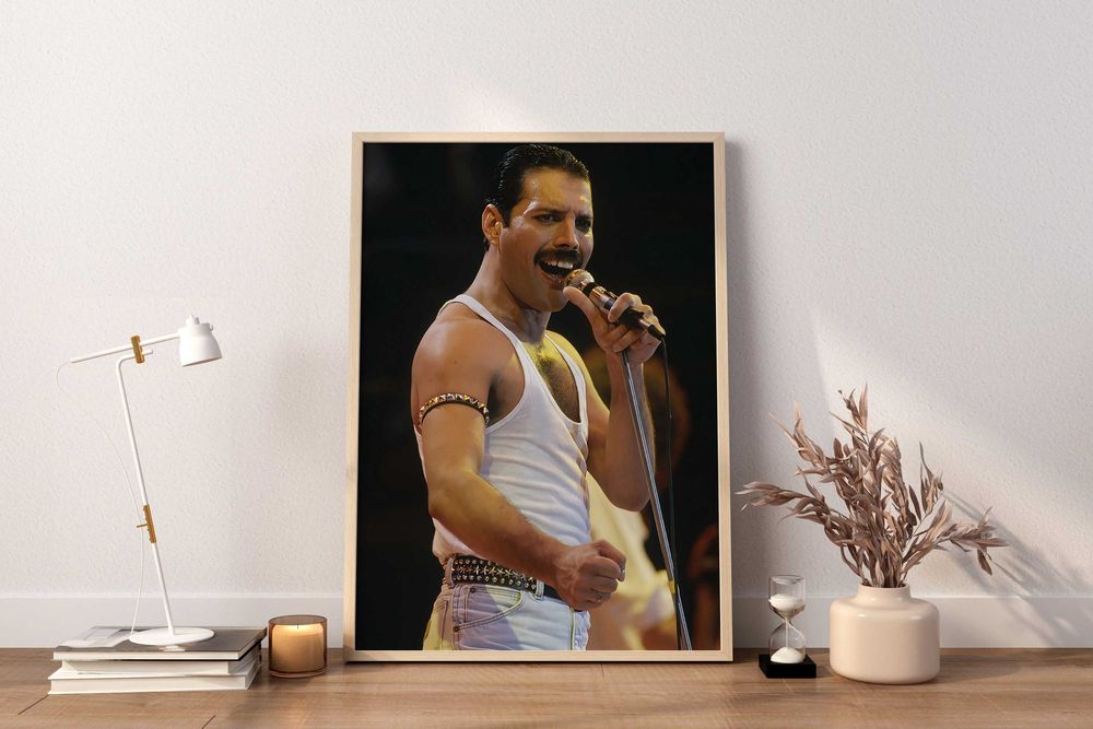 Plakat A3 - Freddie i Live Aid