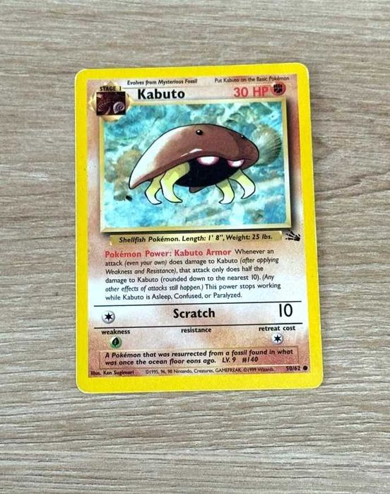 Fossil Cartas Originais Pokémon TCG WOTC - ING