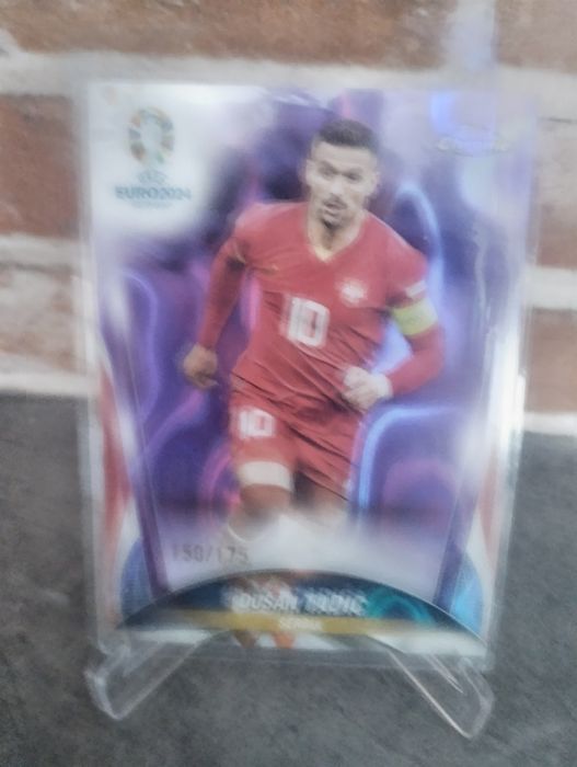 Topps  chrome UEFA euro 2024 Dusan Tadic purple /175 Serbia numbered