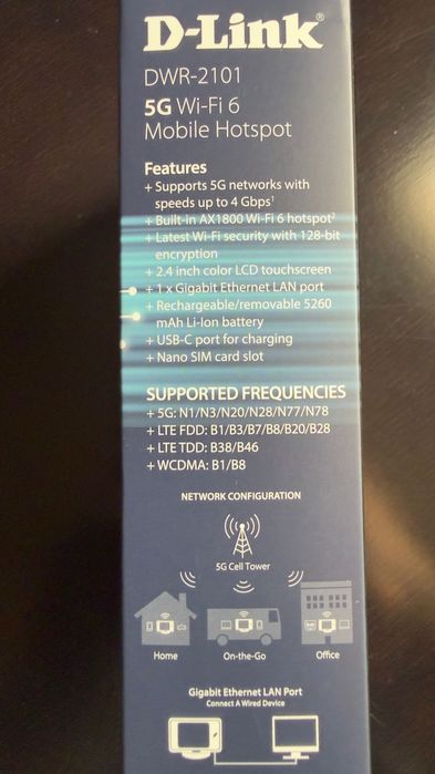 Router Mobilny D-Link DWR-2101 5G 1600Mbps WiFi 6 -używany