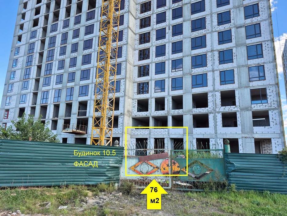 76м2, Фасад, ЖК Варшавський 3, вул. Івана Виговського, будинок 10.5