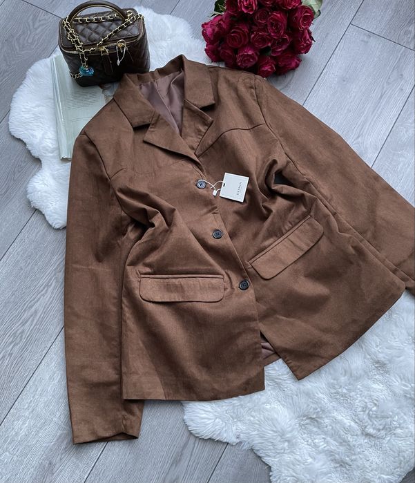 замшевий піджак оверсайз