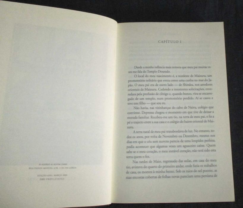 Livro O Templo Dourado Yukio Mishima