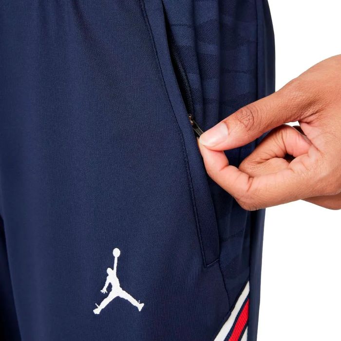 Spodnie dresowe piłkarskie granatowe logo Jordan S