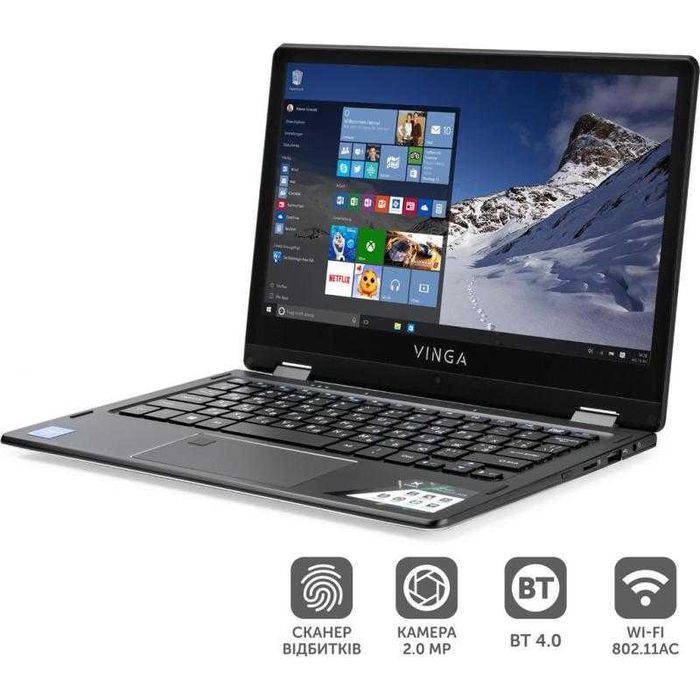 Ноутбук-трансформер Vinga Twizzle J116 11,6", Windows 10 Pro, новый