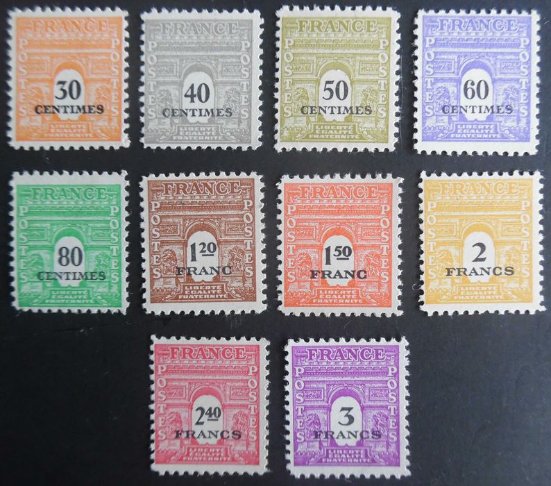 Selos França 1944/1945- Coleção clássicos NOVOS s/ charneira soberbos