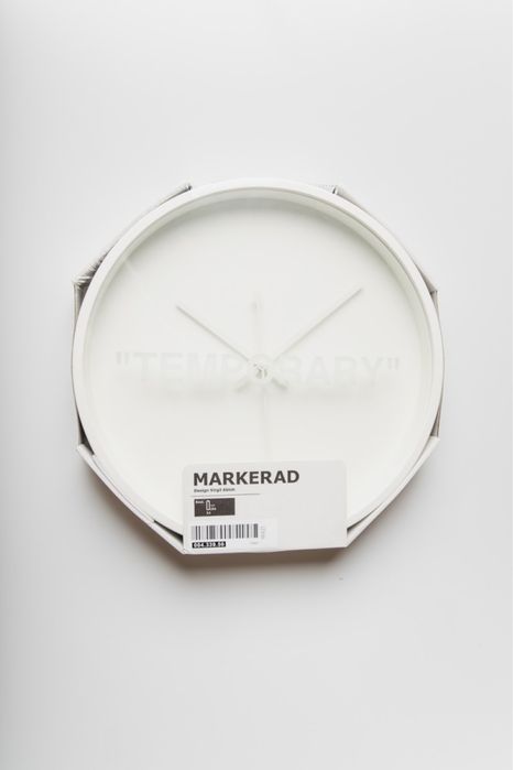 IKEA ヴァージルアブロー MARKERD 時計　off-white Virgil Abloh x IKEA MARKERAD Wall Clock - メルカリ