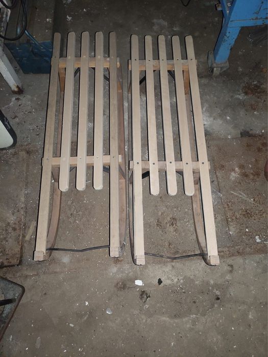 Sanki drewniane nowe