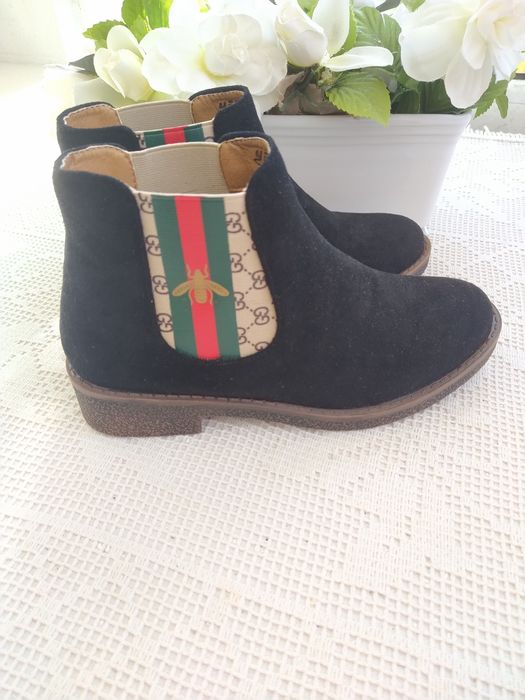 Botas pretas tipo camurça - Yes Smile - Tamanho 37 - Novas!