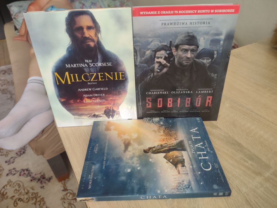 3x DVD Sobibór Milczenie Chata Martin Scorsese