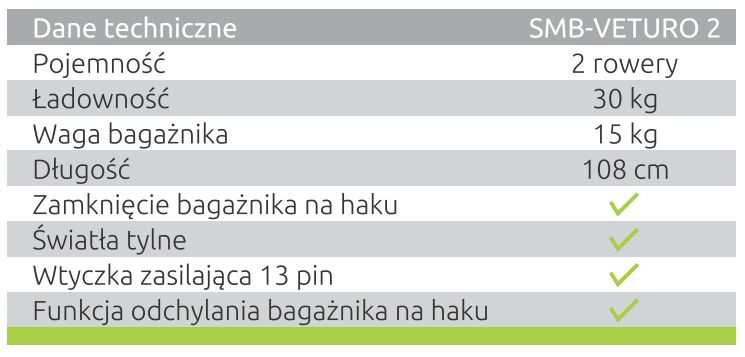 Platforma bagażnik na hak 2 rowery Steinhof VETURO 2 II ODCHYLANA
