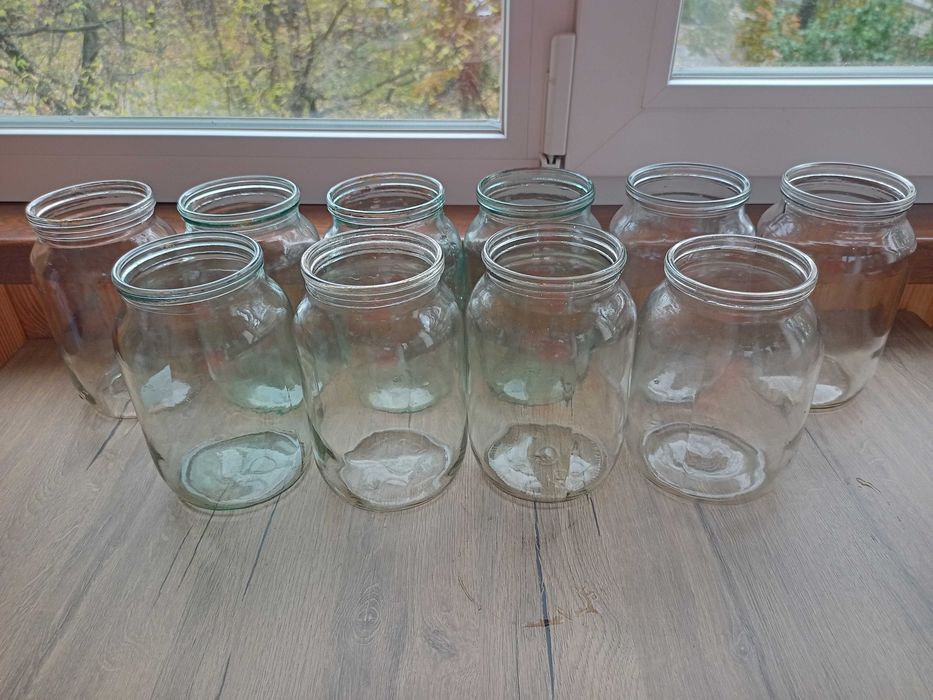 Скляні банки 1л під звичайну кришку. Пересилаю