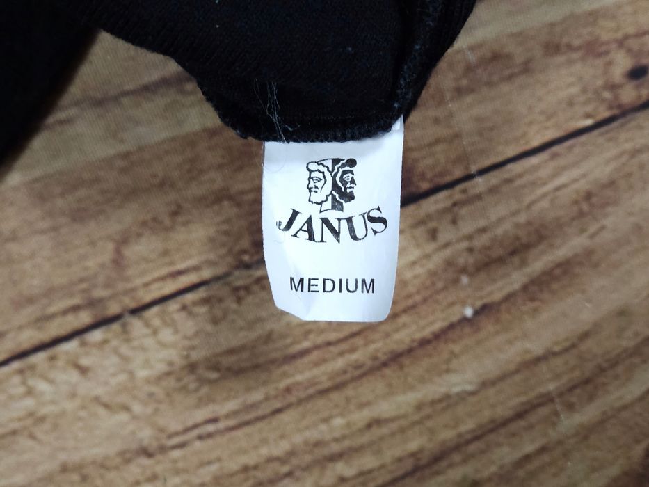 JANUS Bluzka 100 % Wełna Merino Czarna Damska r. M