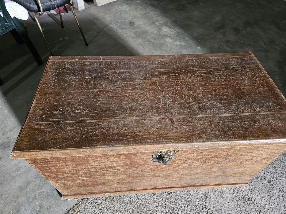 Caixa de madeira arca de madeira