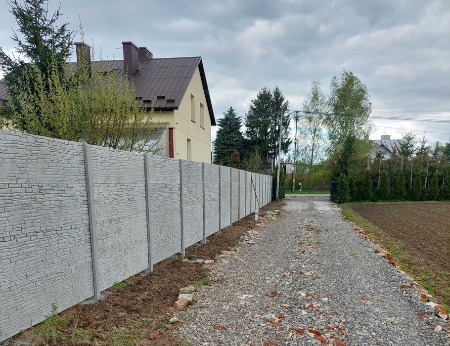 Ogrodzenie betonowe WZÓR DWUSTRONNY, ogrodznia betonowe płot PRODUCET