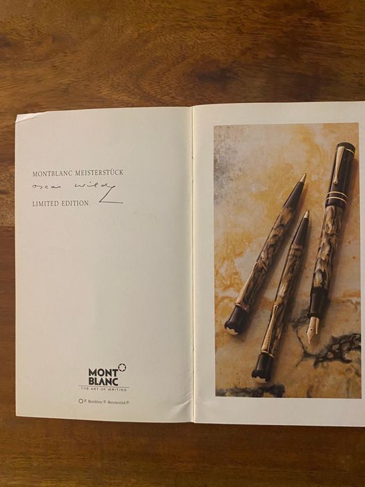 Caneta Mont Blanc Oscar Wild edição limitada