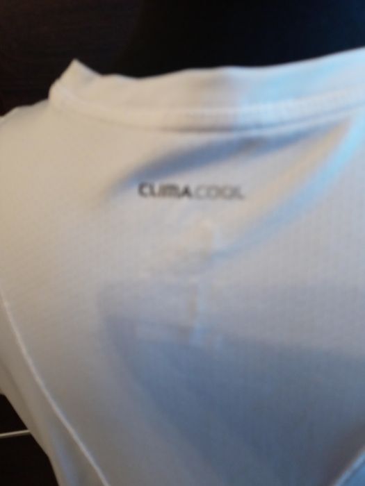 Koszulka sportowa biala Adidas ML elastan