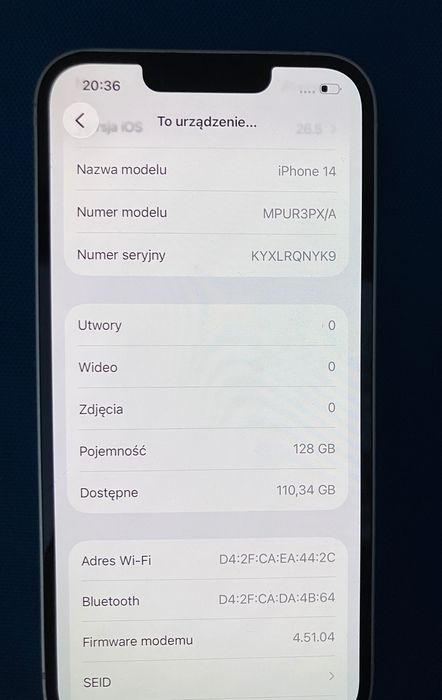 Ładny iPhone 14 , biały