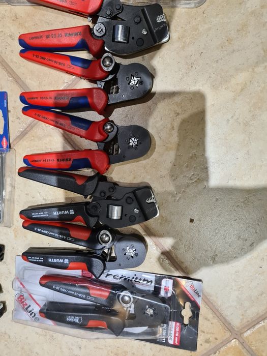 Zestaw zaciskarek wurth knipex