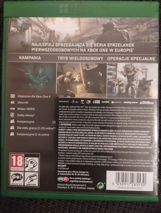 Call of duty modern warfare COD Xbox PL