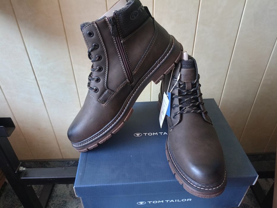 Nowe męskie buty za kostkę Tom Tailor ocieplane idealne na jesień 45