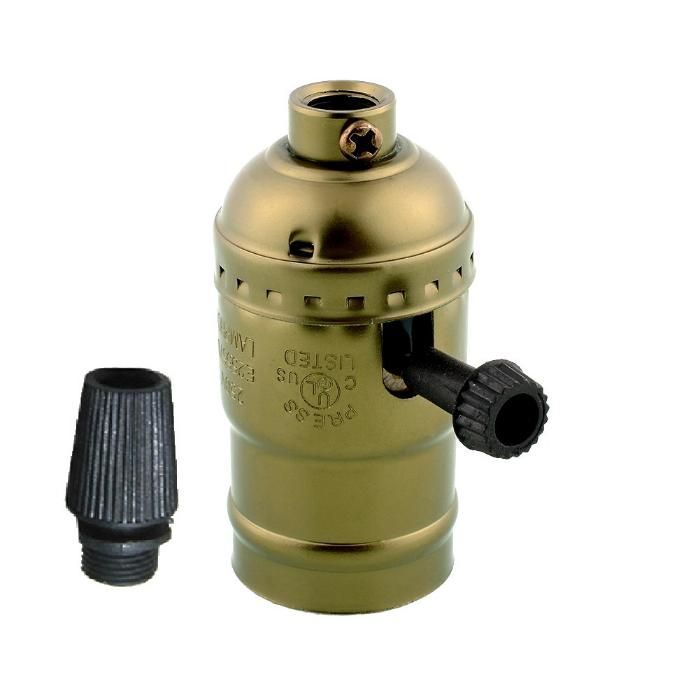 Ретро патрон для ламп Едісона ЕлектроПатрон алюмінієвий патрон Е27