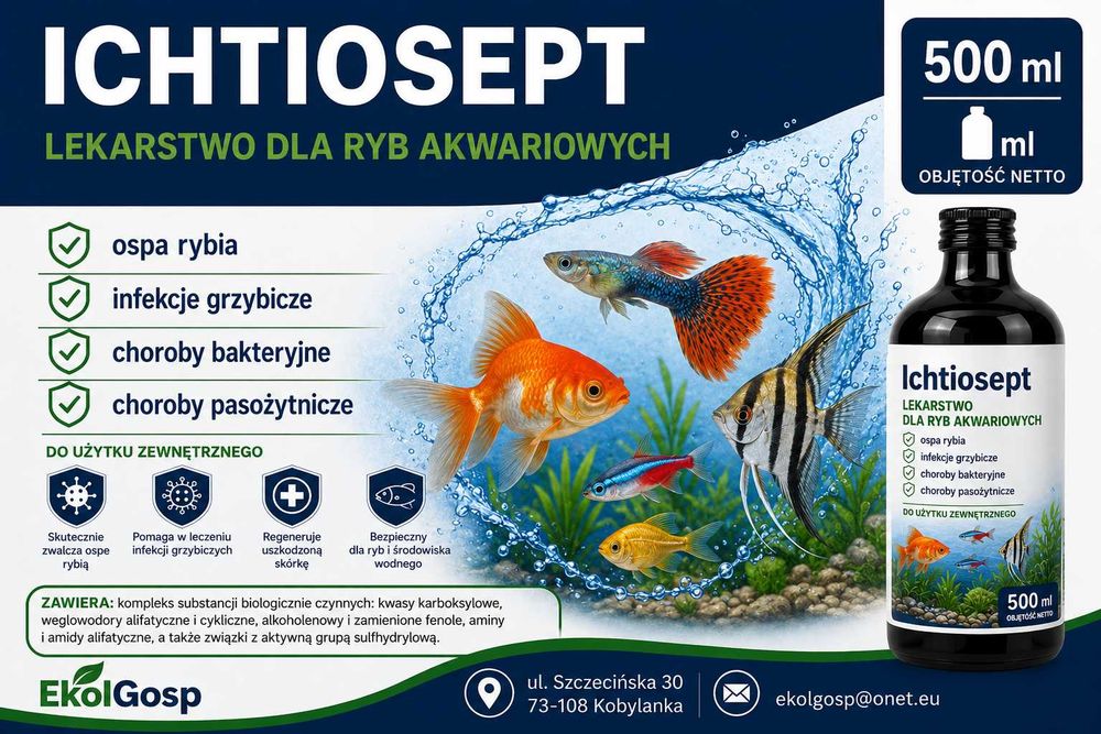 Ichtiosept  preparat dla ryb akwariowych 500ml
