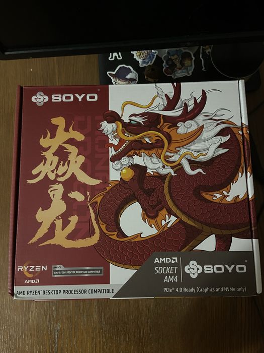 Материнська плата SOYO AMD B450M  DDR4  AM4 NVME