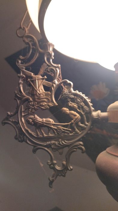 Żyrandol mosiężny