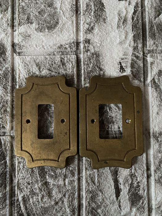 Вінтажні латунні накладки, 2 шт. Made in Italy