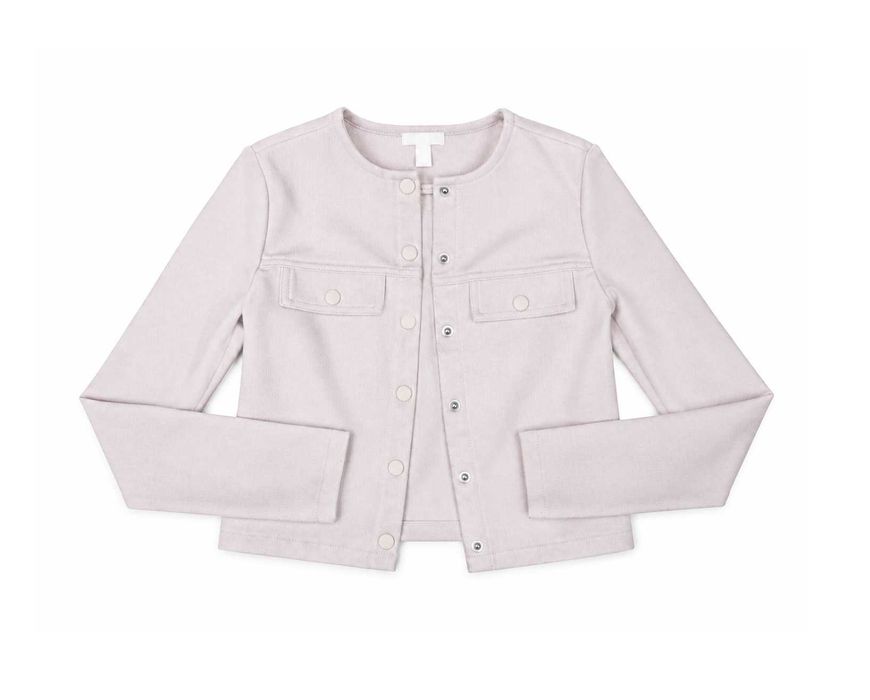 Kremowa katanka żakiet H&M XS