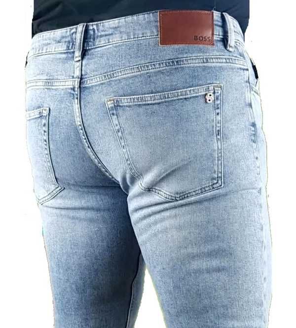 Nowe męskie jeansy Hugo Boss - Delaware - Slim Fit - Boss Orange oryg. rozmiar W34/L34