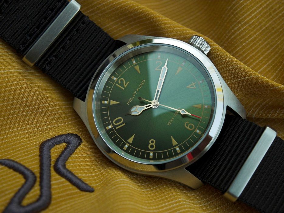 Militado ML08 V2 Vintage, Homage Alpinist, szafir, 100 m