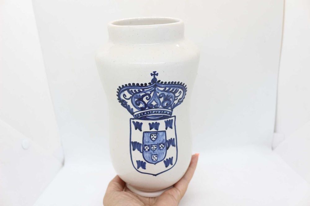 Manga de Farmácia Brasão das Quinas Cerâmica Viúva Lamego Marcada