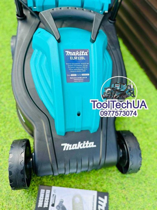 Безщіткова Газонокосарка Makita ELM32BL Електрична Для газону Траворіз
