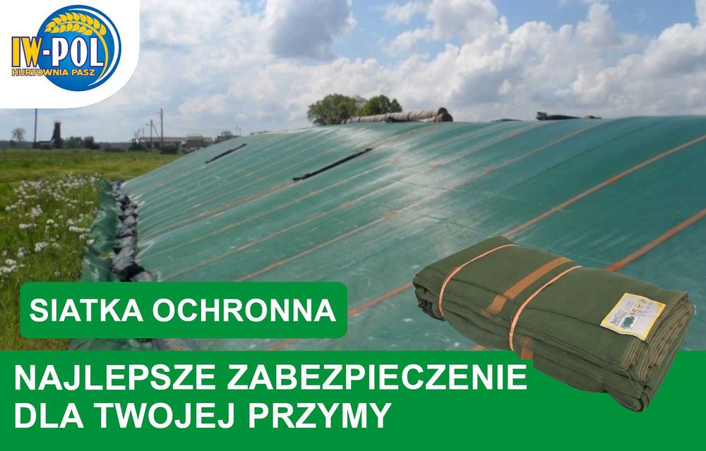 Siatka Ochronna na Silosy i Pryzmy. 10X15m