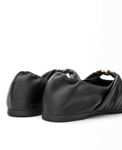 Балетки в стилі LOEWE Soft Pebble з натуральної шкіри NAPPA