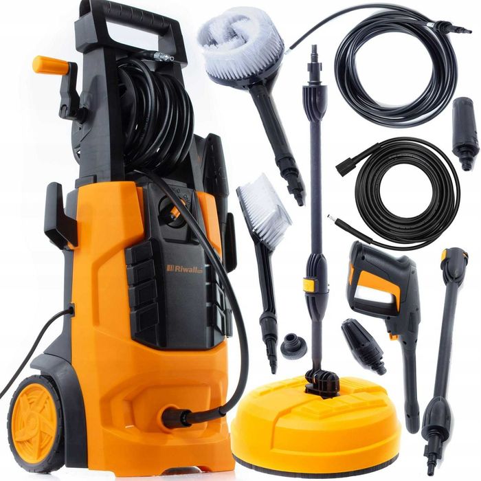 Мийка високого тиску Riwall 2900W. Насос ЛАТУНЬ. Чехія. Мойка высокого