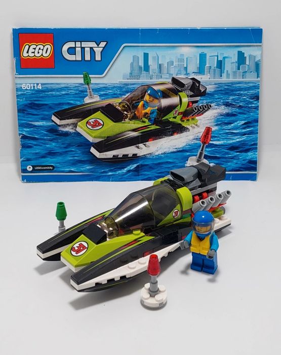 Zestaw klocki LEGO 60114 łódź wyscigowa