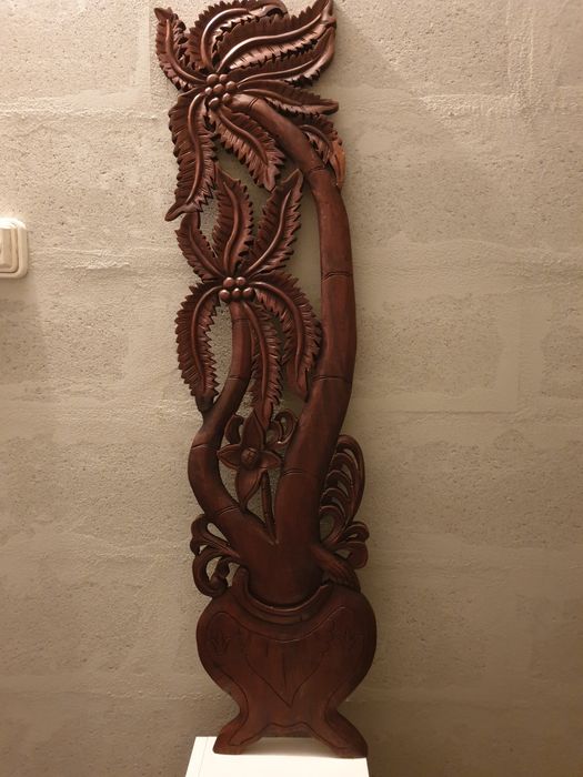 Hand-carved wooden altarpiece