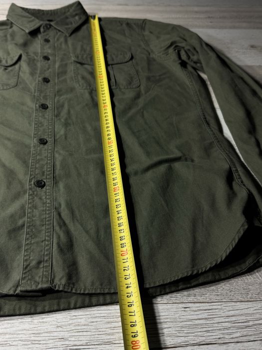 Сорочка Uniqlo фланель хакі casual тактична сорочка military outdoor