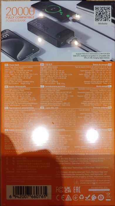 Повербанк hoco j154a 20000mah