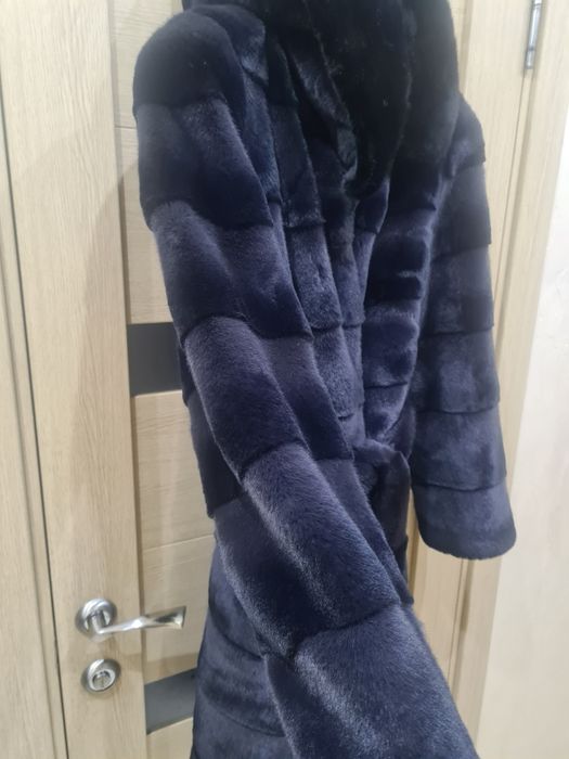 Шуба норкова екохутро, графіт