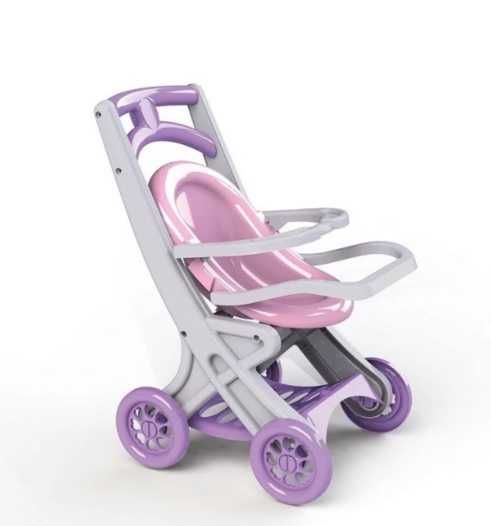 Коляска візочок для ляльки з люлькою лежача сидяча Долоні doloni