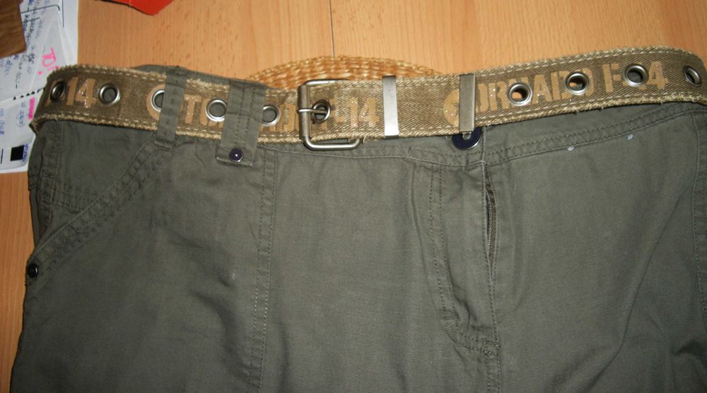 Pasek damski khaki 110 cm