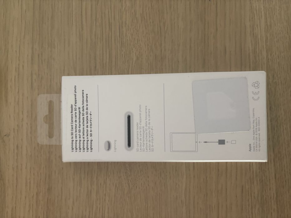 Adaptador lightning sd card Apple oficial