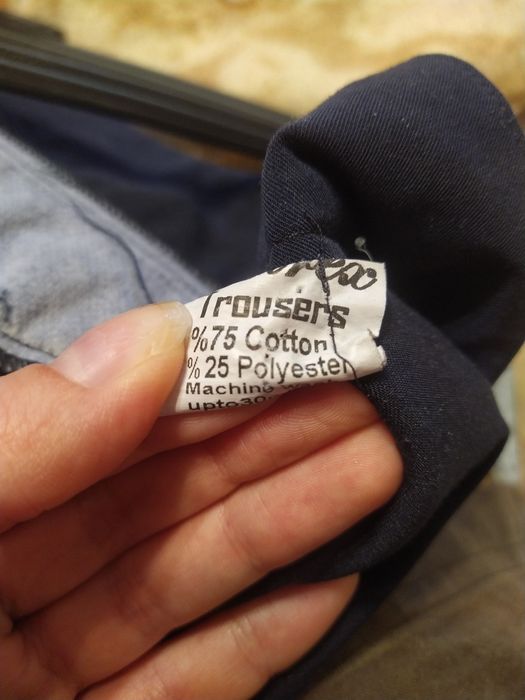 Класичні брюки темно-сині розмір s